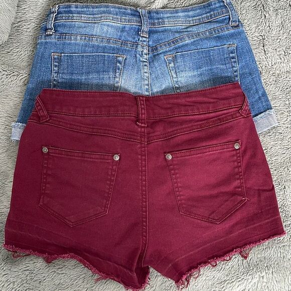 Harper/I Love H81‎ Short Bundle Size 27. Maroon and Blue Denim - Picture 3 of 7